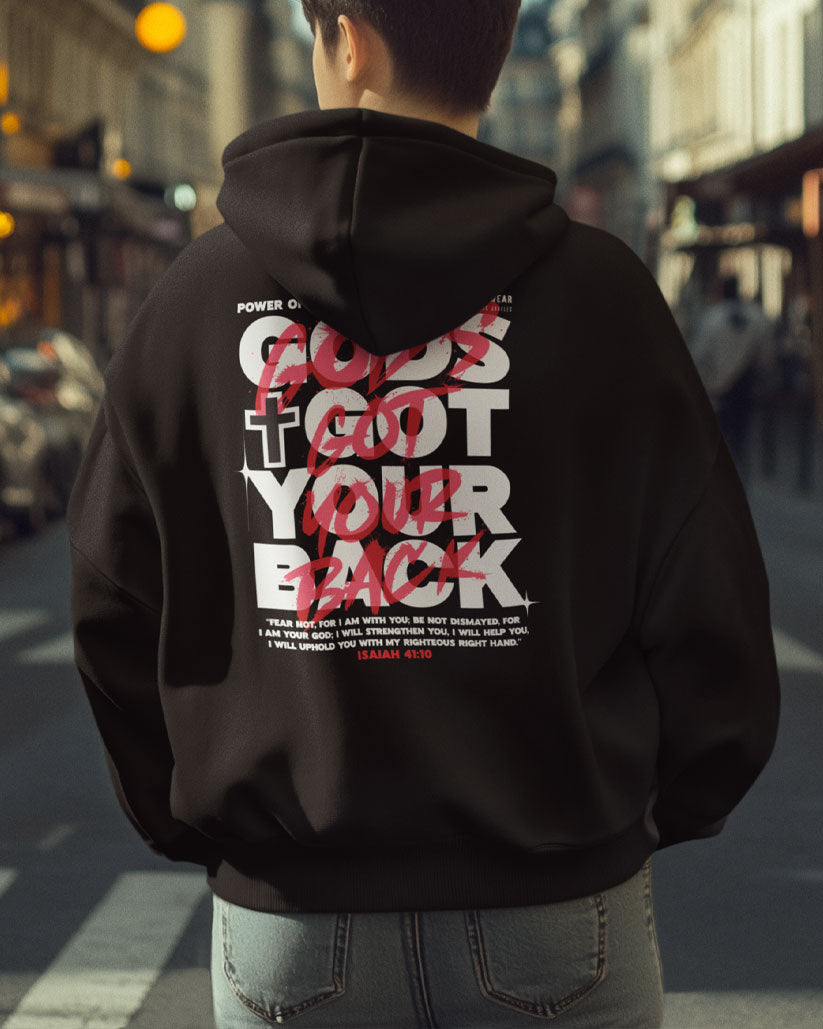 God’s Got Your Back Christian Hoodie Faith-Based Streetwear