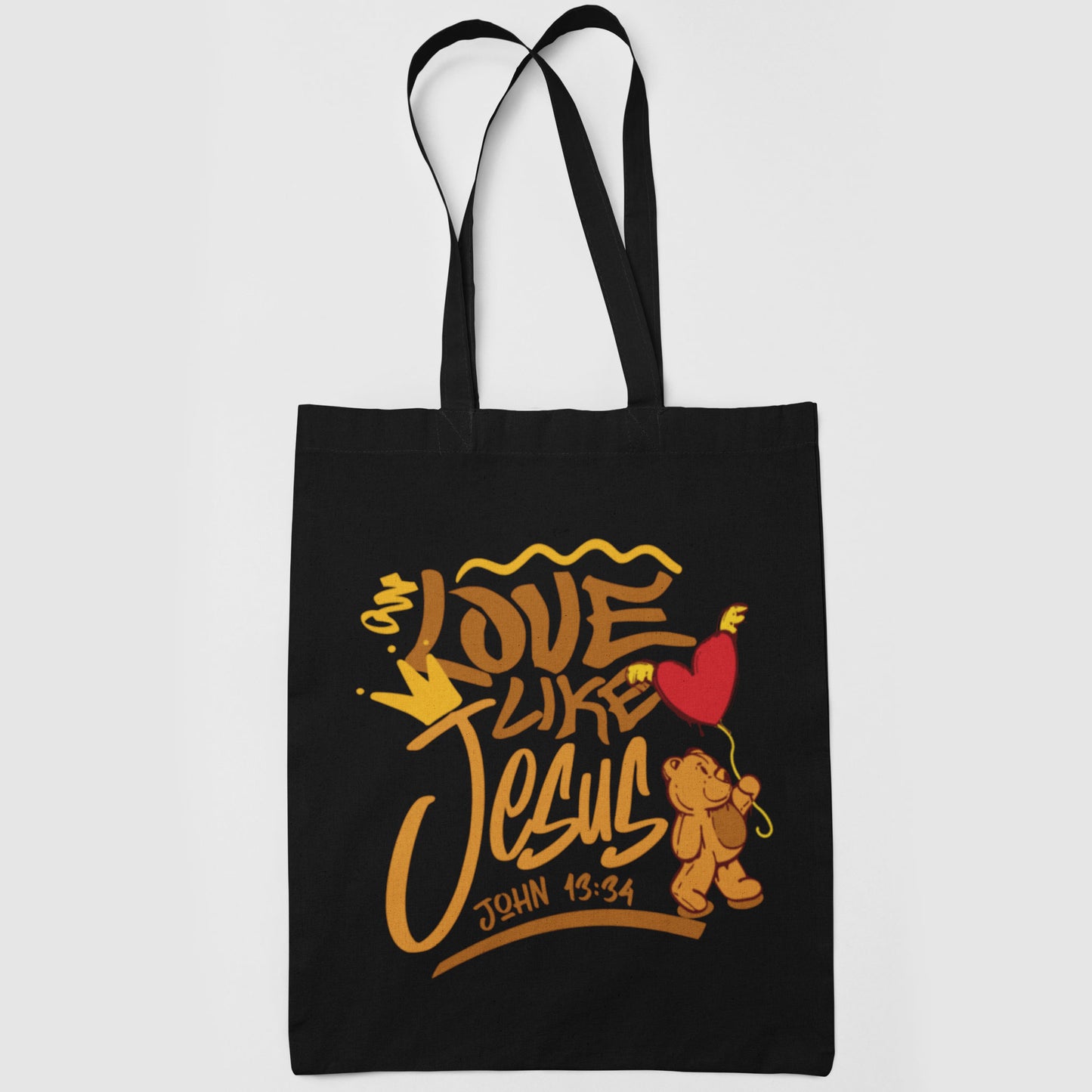 Love Like Jesus Christian Tote Bag | Cute Faith Gift | John 13:34