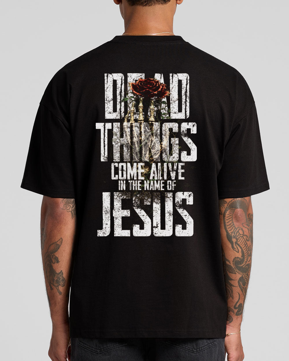 Dead Things Come Alive Christian Oversized T-Shirt – Calvary