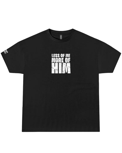 Less of Me More of Him Christian Oversized T-Shirt | John 3:30 Faith Tee