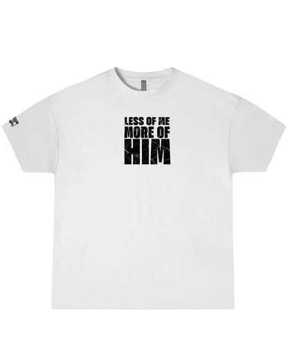 Less of Me More of Him Christian Oversized T-Shirt | John 3:30 Faith Tee
