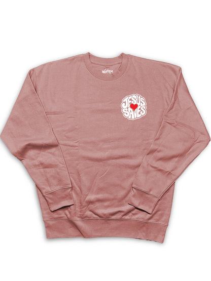 Jesus Saves Crewneck Sweatshirt – Bold Christian Faith Apparel | Romans 10:13