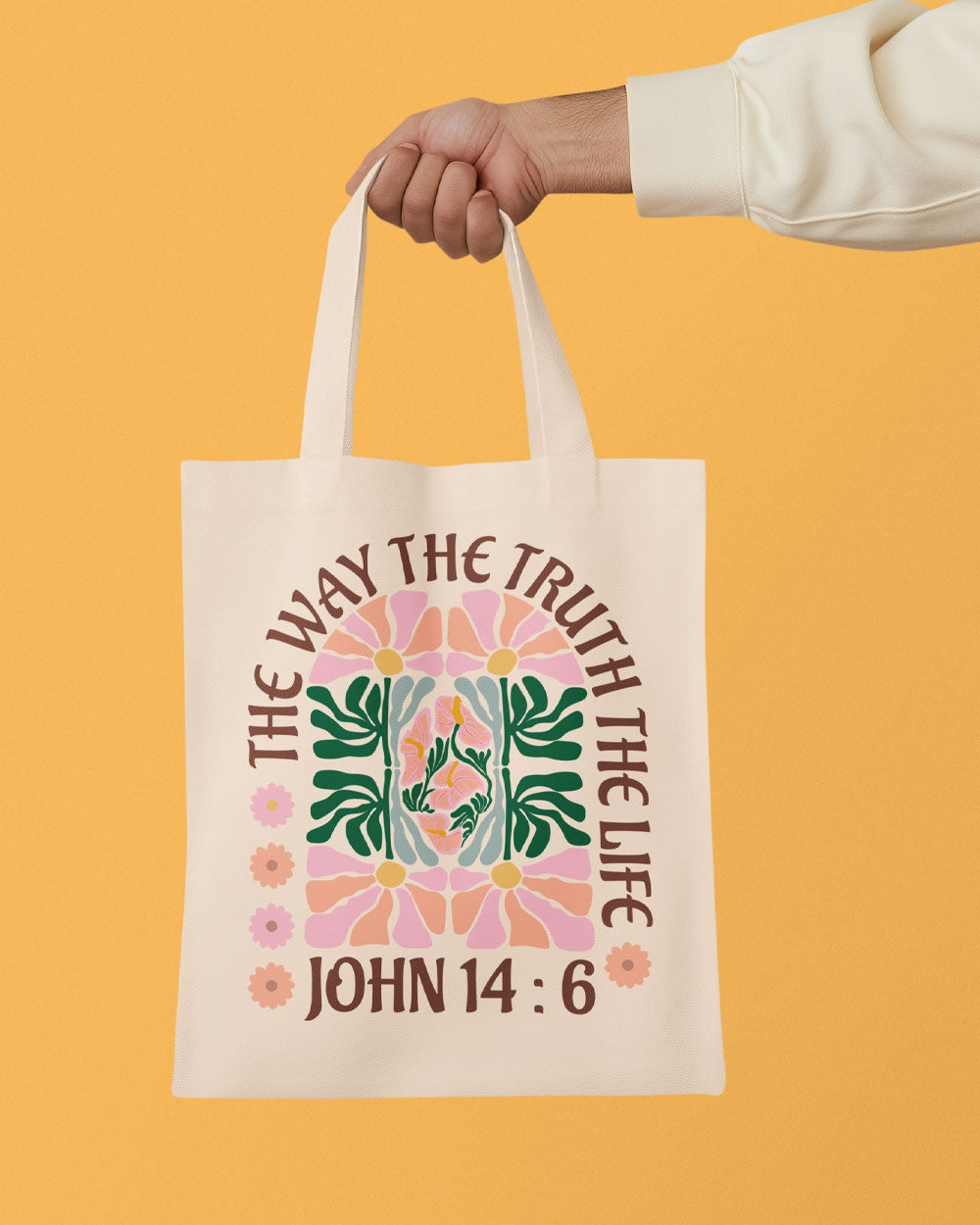 The Way, The Truth, The Life - John 14:6 Heavy Canvas Tote Bag
