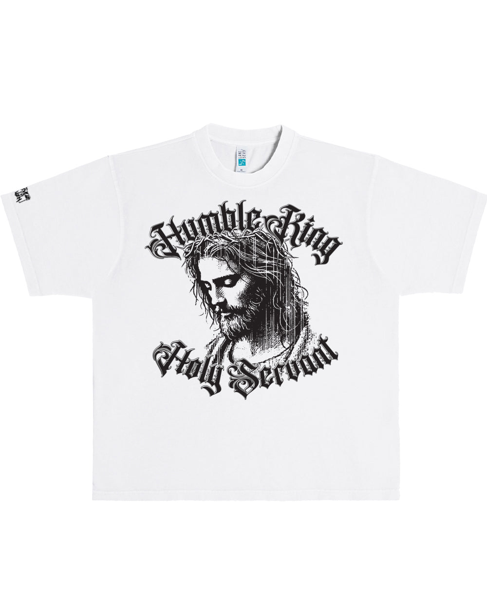 Humble King, Holy Servant – Oversized Christian Graphic Tee
