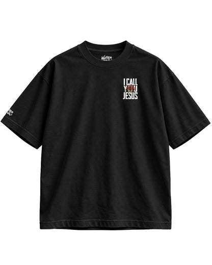 Dead Things Come Alive Oversized Tee in black, front view – oversized Christian t-shirt