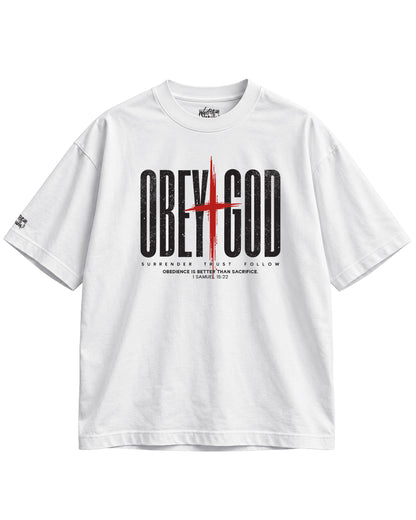 OBEY GOD Oversized T-Shirt | Premium Christian Streetwear