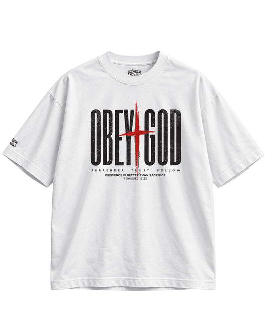 OBEY GOD Oversized T-Shirt | Premium Christian Streetwear