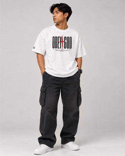 OBEY GOD Oversized T-Shirt | Premium Christian Streetwear