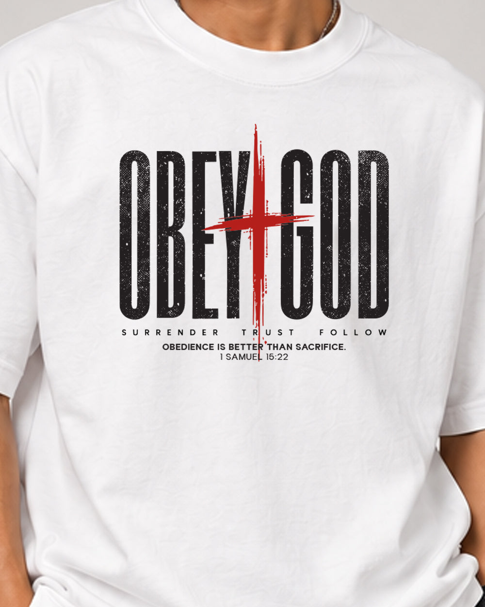 OBEY GOD Oversized T-Shirt | Premium Christian Streetwear