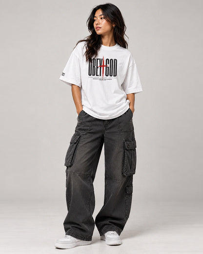 OBEY GOD Oversized T-Shirt | Premium Christian Streetwear