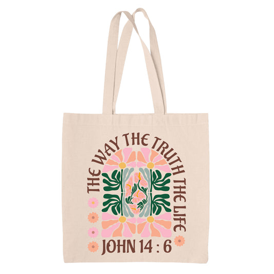 The Way, The Truth, The Life - John 14:6 Heavy Canvas Tote Bag