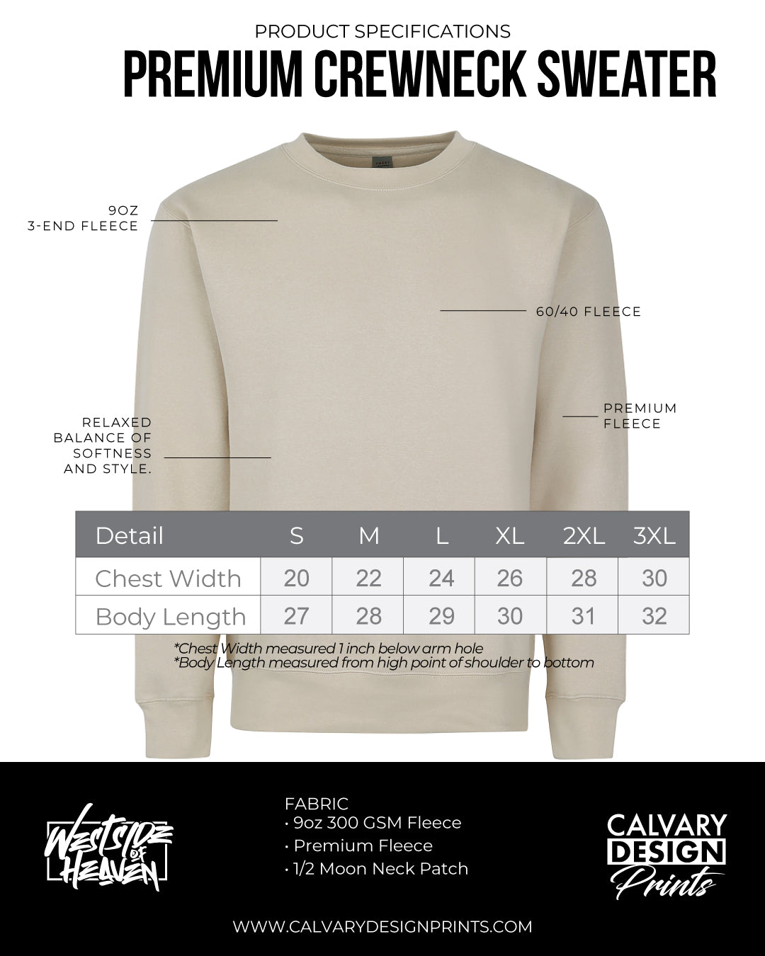 Reverence In Love, In Awe, In Christ - Crewneck Sweatshirt Westside of Heaven