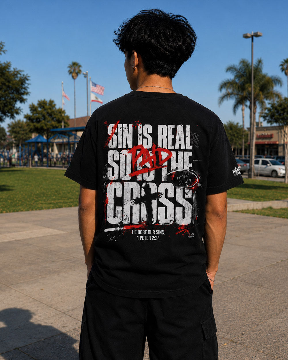 Sin Is Real Oversized Tee