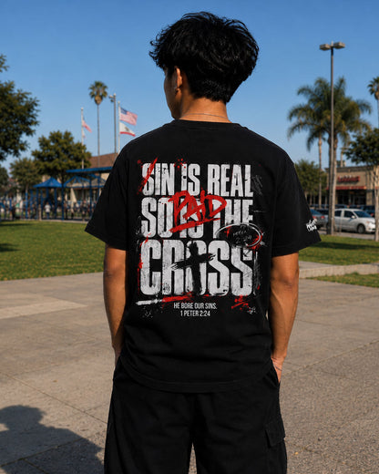 Sin Is Real Oversized Tee