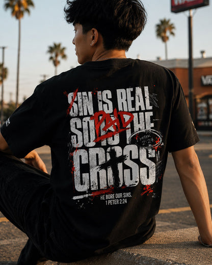 Sin Is Real Oversized Tee