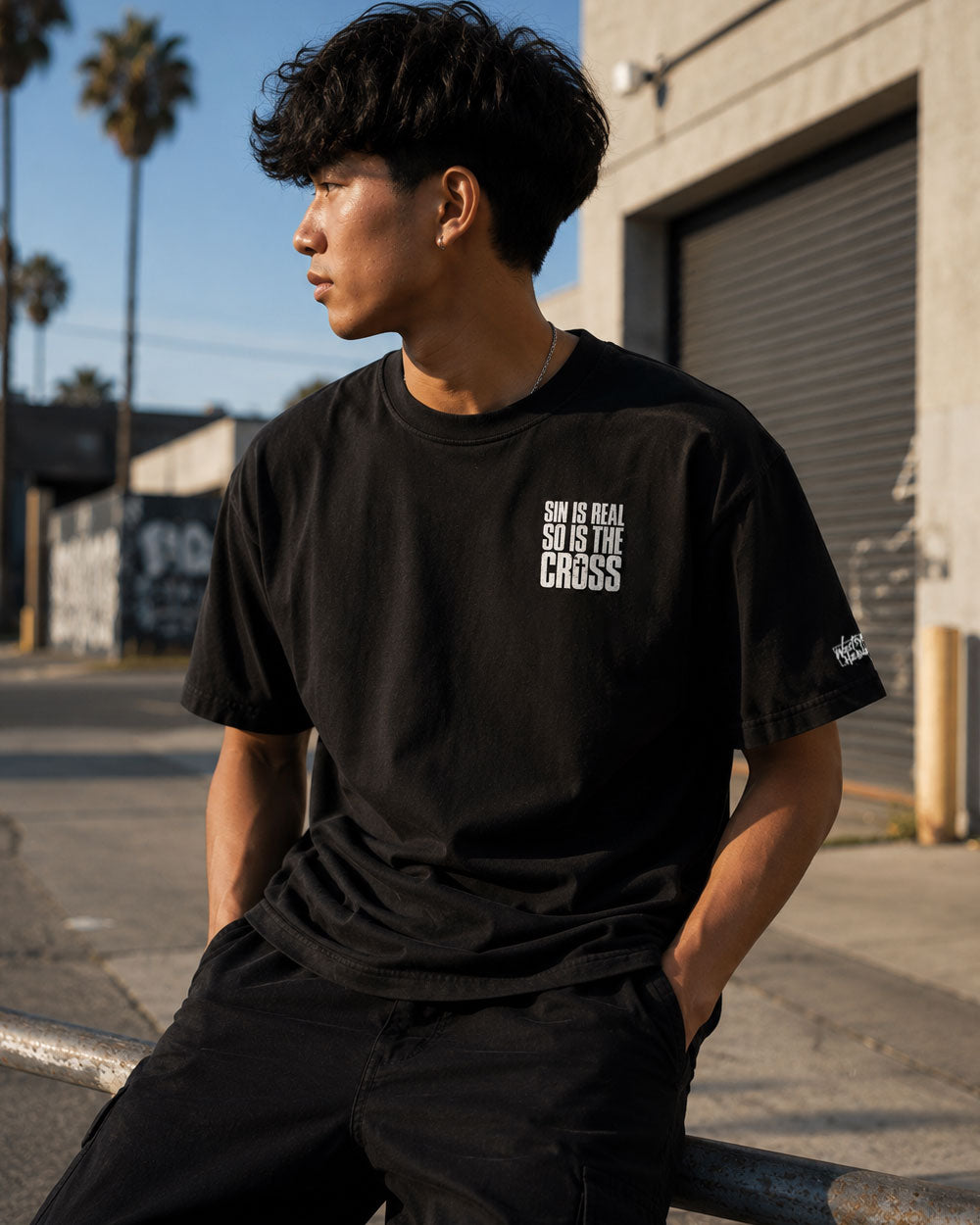 Sin Is Real Oversized Tee