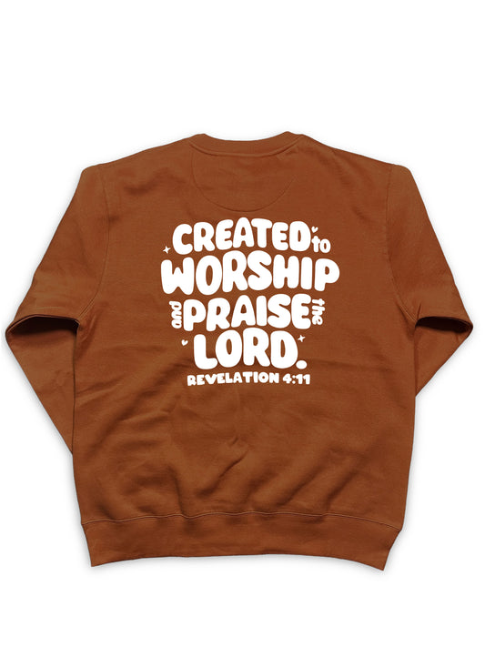 Created to Worship & Praise the Lord Crewneck Sweatshirt