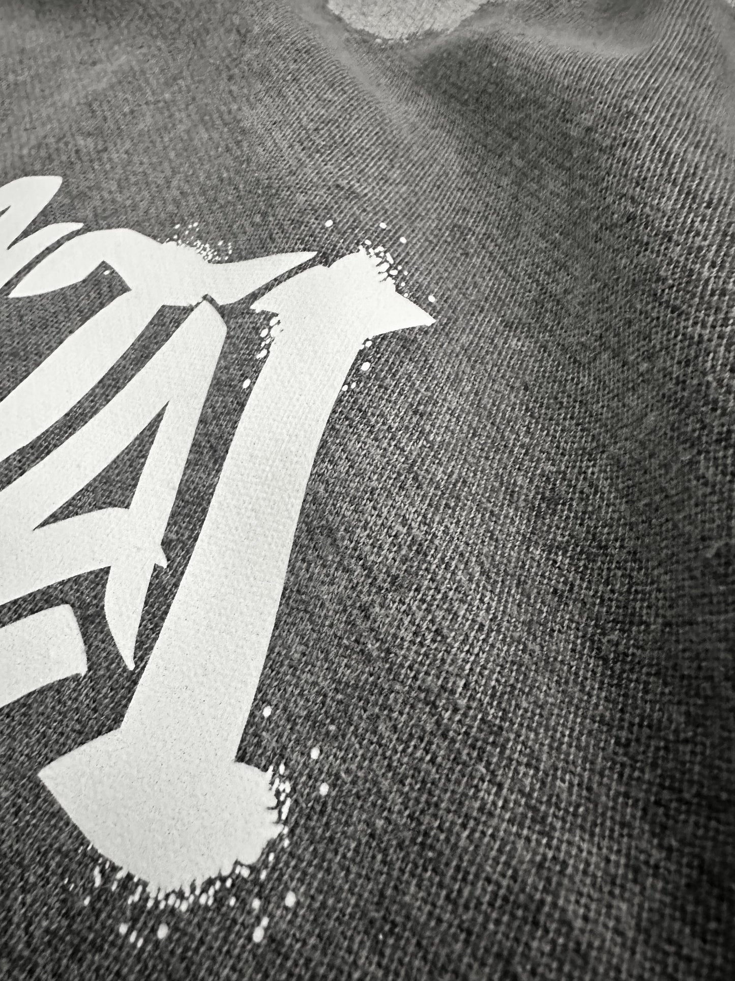 Tetelestai Deep Fog Grunge Hoodie | John 19:30 Christian Streetwear | Yeshua Sleeve Faith Hoodie