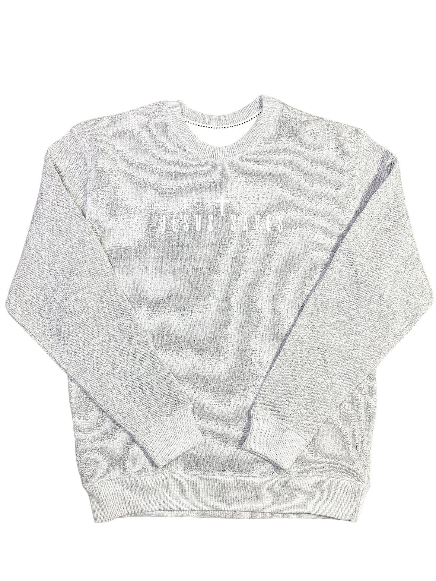 Jesus Saves Premium Crewneck Sweatshirt | The Softest Christian Faith Crewneck