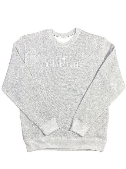 Jesus Saves Premium Crewneck Sweatshirt | The Softest Christian Faith Crewneck