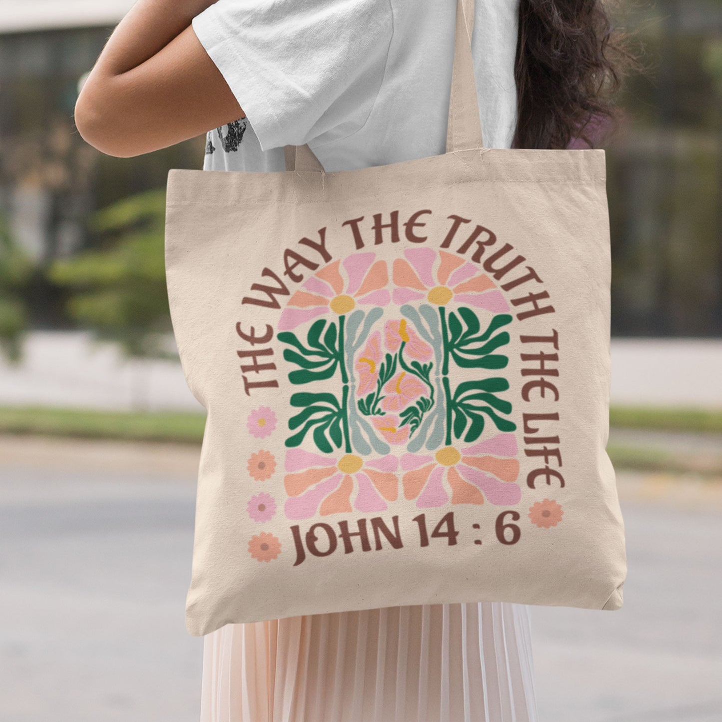 The Way, The Truth, The Life - John 14:6 Heavy Canvas Tote Bag