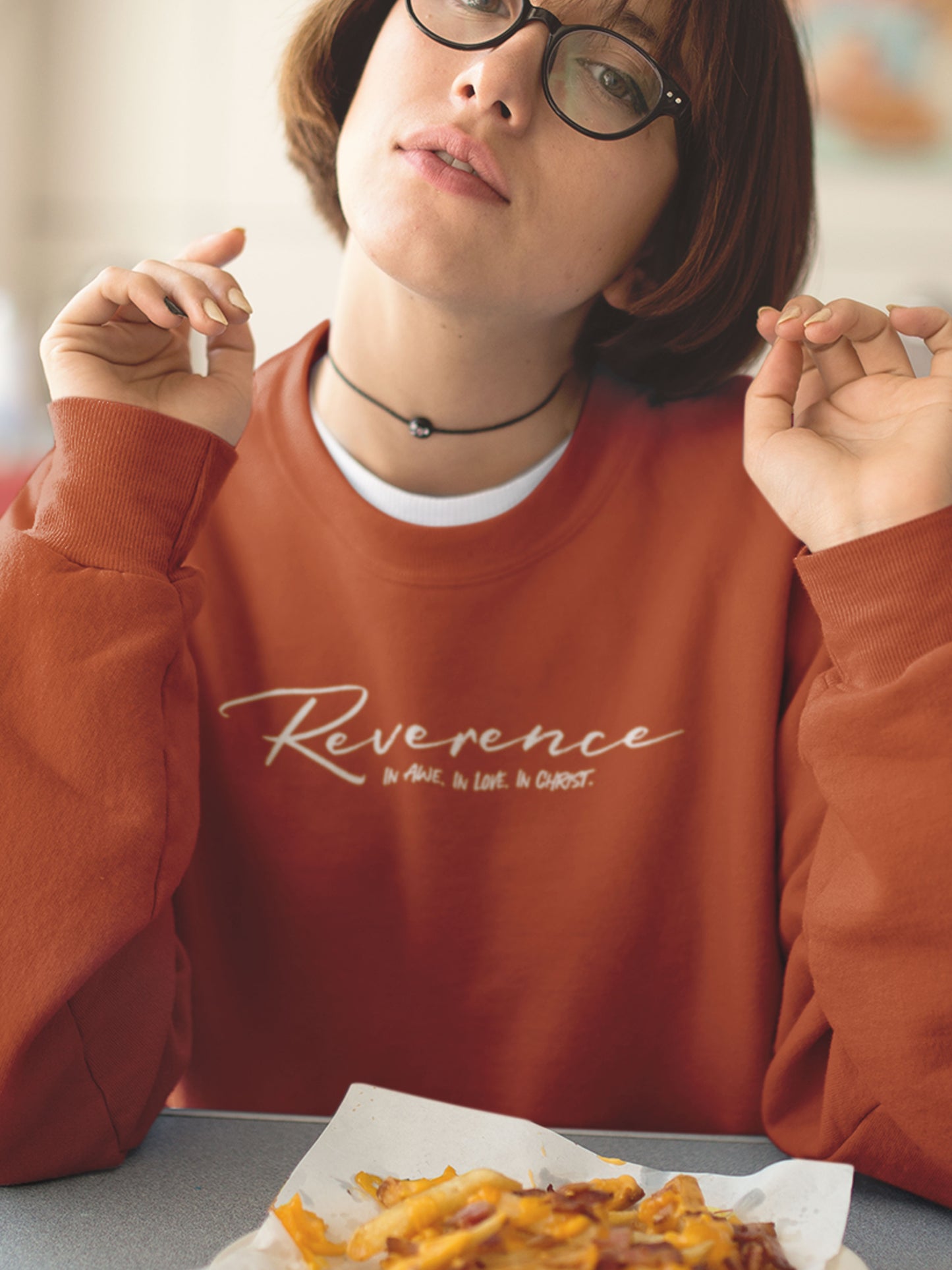 Reverence In Love, In Awe, In Christ - Crewneck Sweatshirt Westside of Heaven