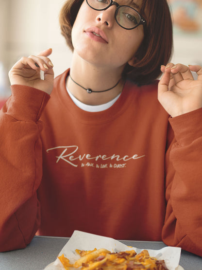 Reverence In Love, In Awe, In Christ - Crewneck Sweatshirt Westside of Heaven