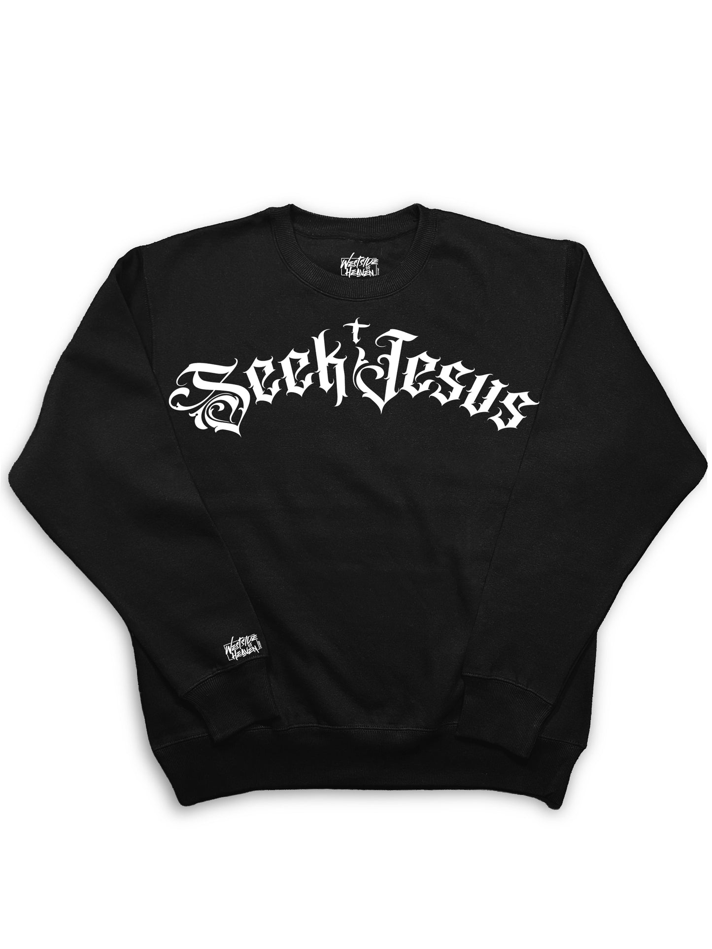 Seek Jesus Premium Heavyweight Crewneck Sweatshirt