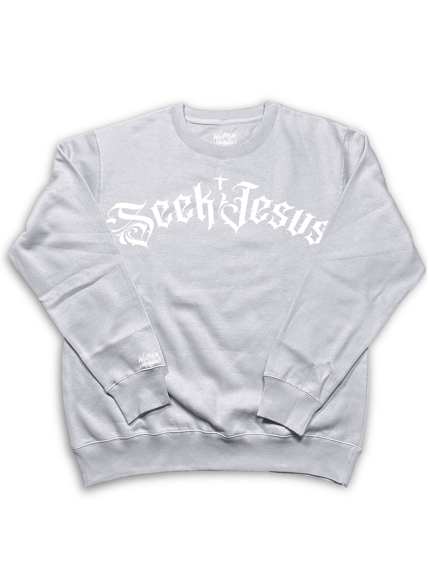 Seek Jesus Premium Heavyweight Crewneck Sweatshirt