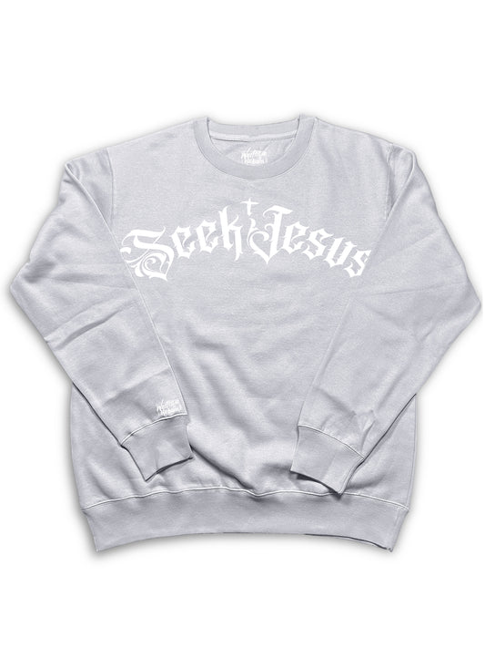 Seek Jesus Premium Heavyweight Crewneck Sweatshirt